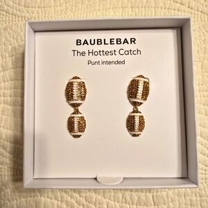 NIB BaubleBar "The Hottest Catch" Football Earrings